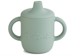 Liewood dino/peppermint baby cup Neil silicone